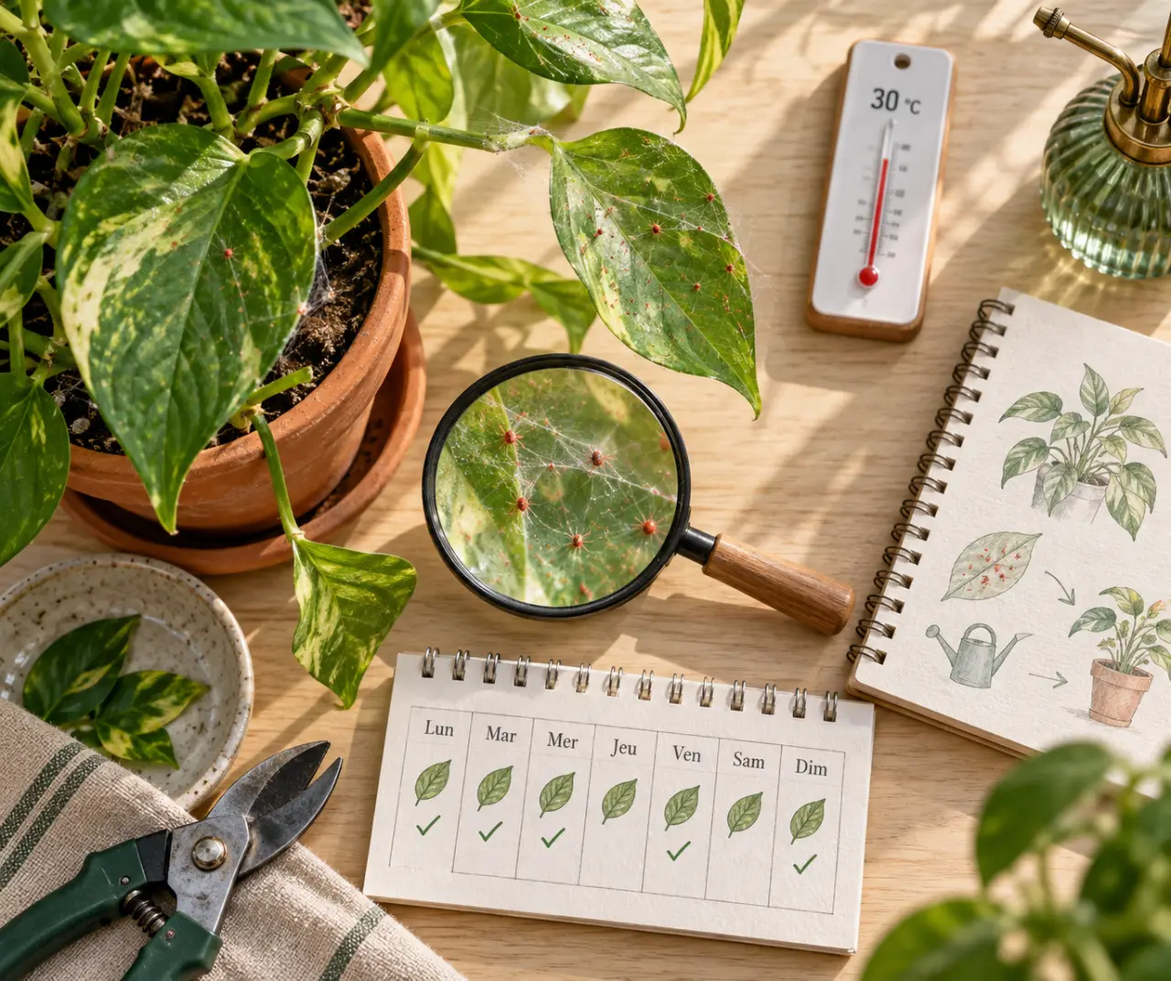 Araignées rouges sur les plantes : à 30 °C, 7 jours peuvent suffire pour relancer l’infestation