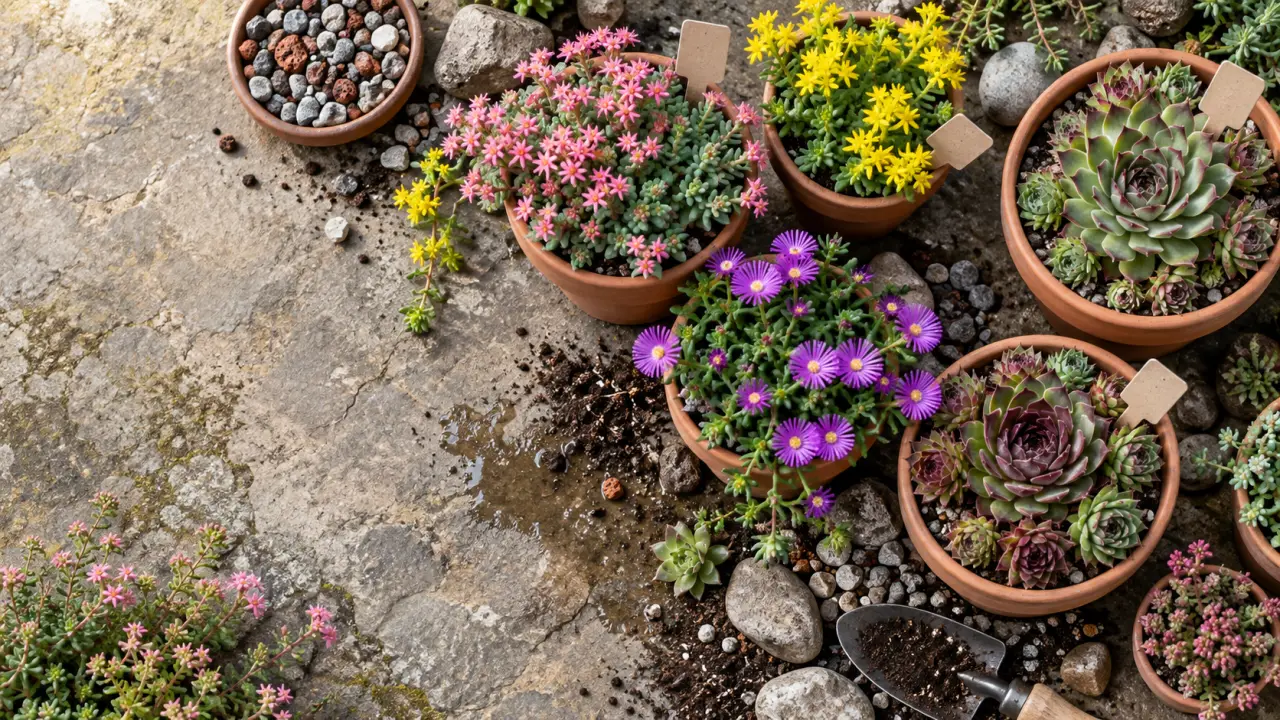 Les plantes grasses à fleurs pour l’extérieur : choisissez selon le froid et l’humidité