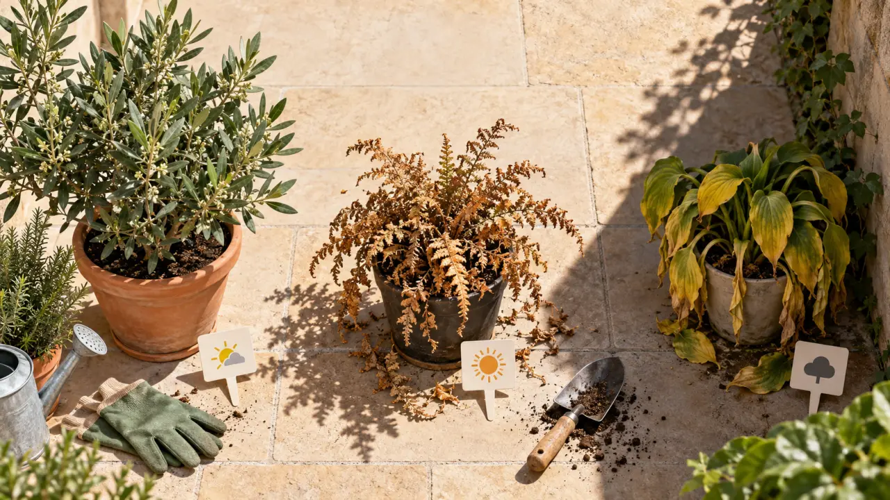 Plantes pour terrasse : les erreurs d'exposition qui tuent vos pots en un été