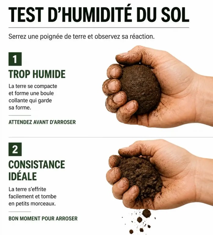 Comment tester l'humidité de la terre du potager avant de la retourner
