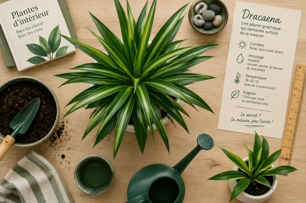Dracaena d’intérieur : une plante graphique qui demande surtout de la mesure